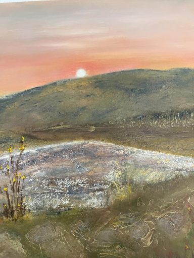 A midsummer sunset over Curbar