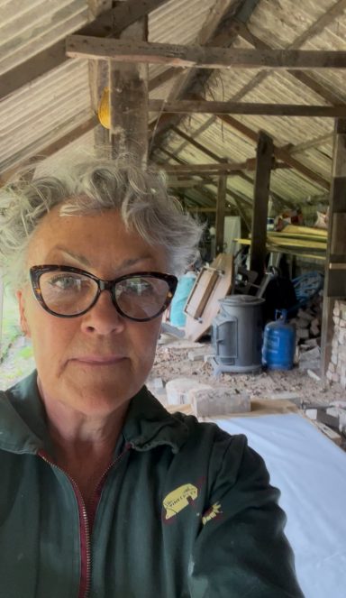 The actual rickety barn .... aka my studio